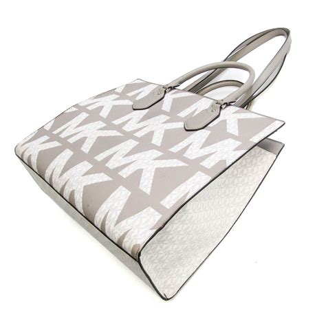 michael kors pearl grey lg conv tote